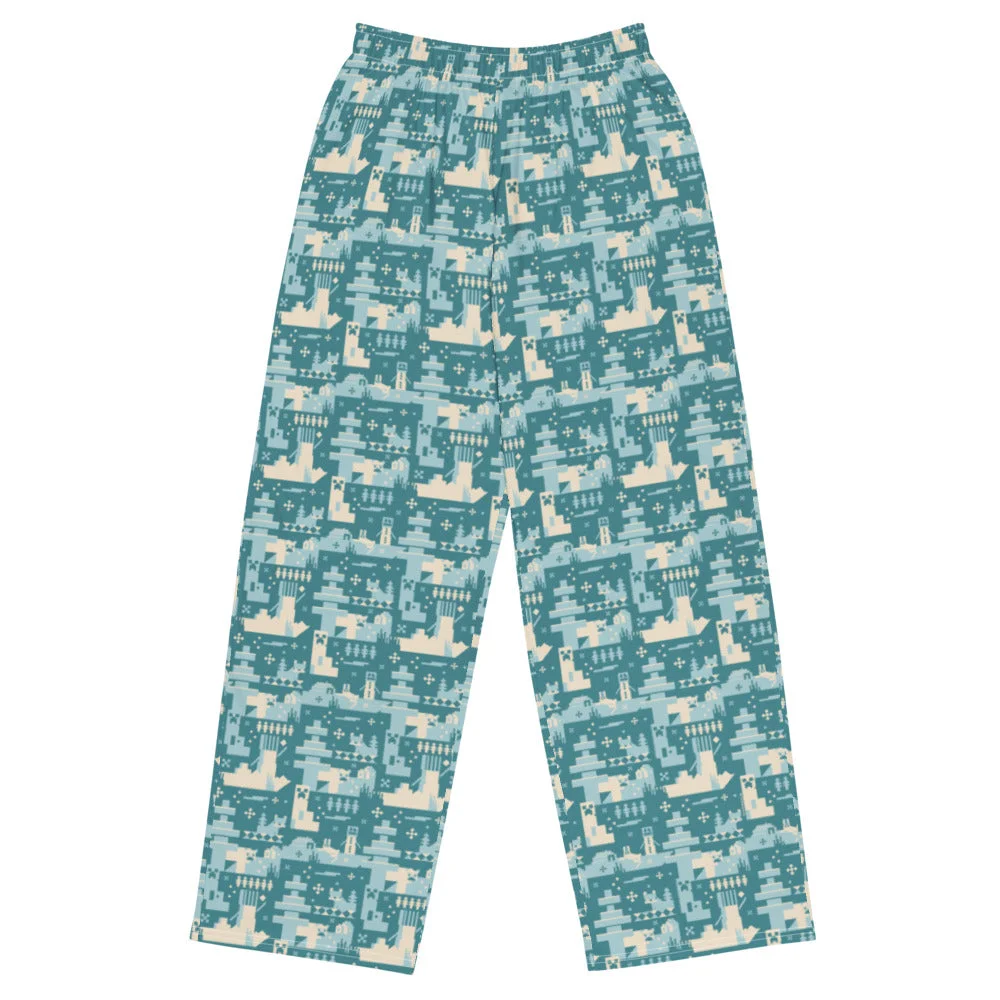 Image of Minecraft Blue Holiday Pants