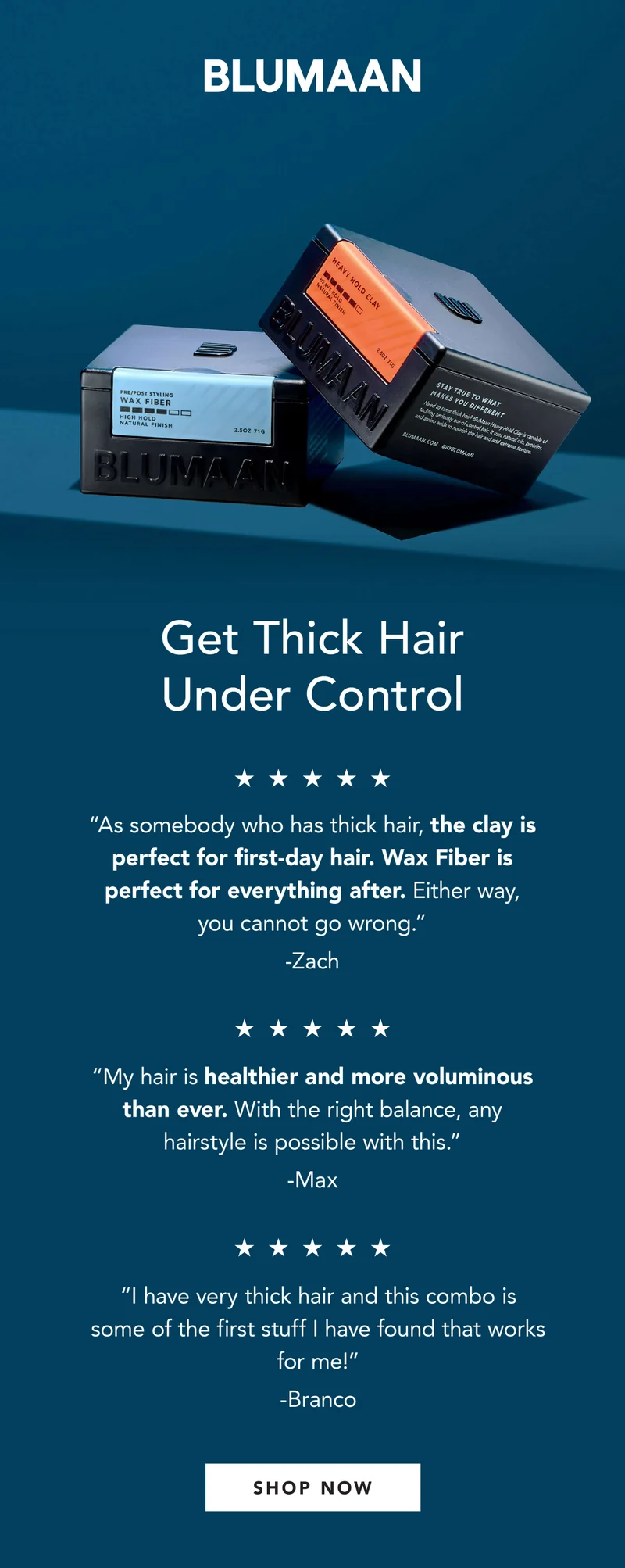 Thick Hair Control System