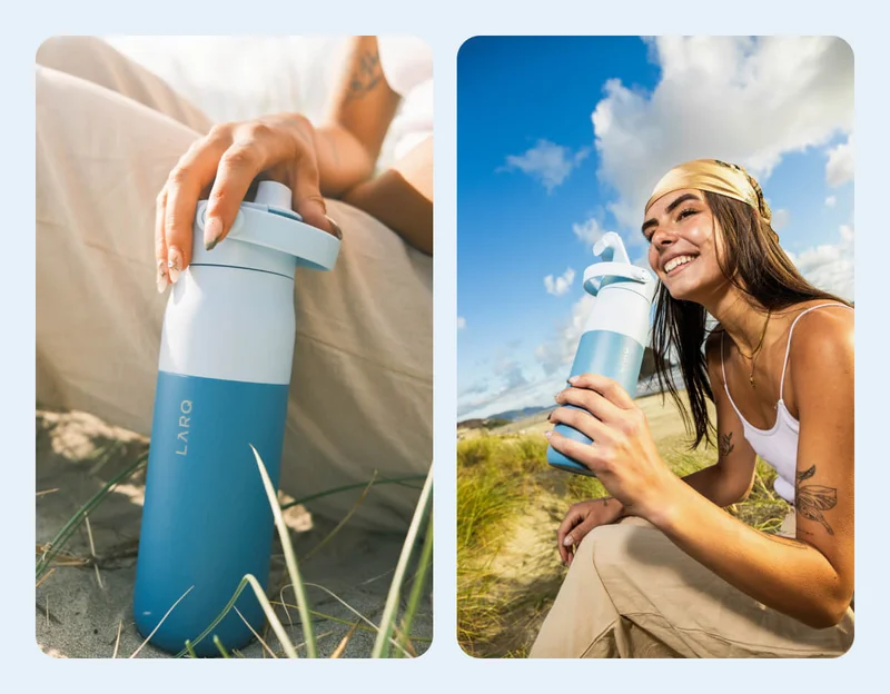 LARQ Bottle Swig Top in Amalfi Blue