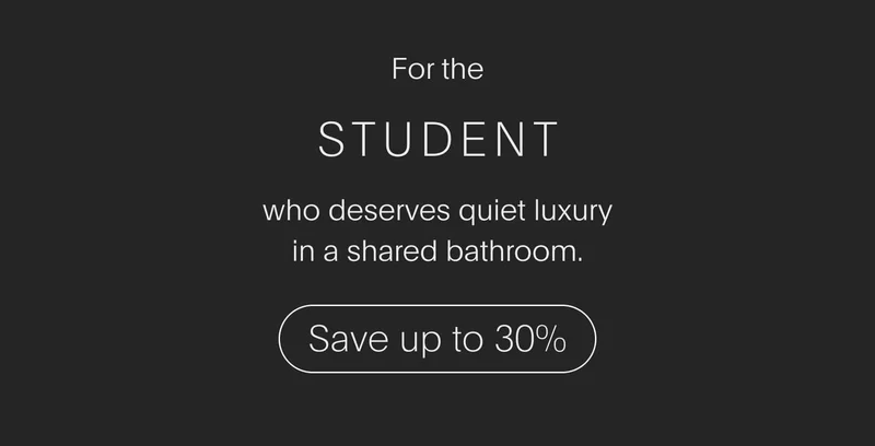 for the student who deserves quiet luxury in a shared bathroom - save up to 30%