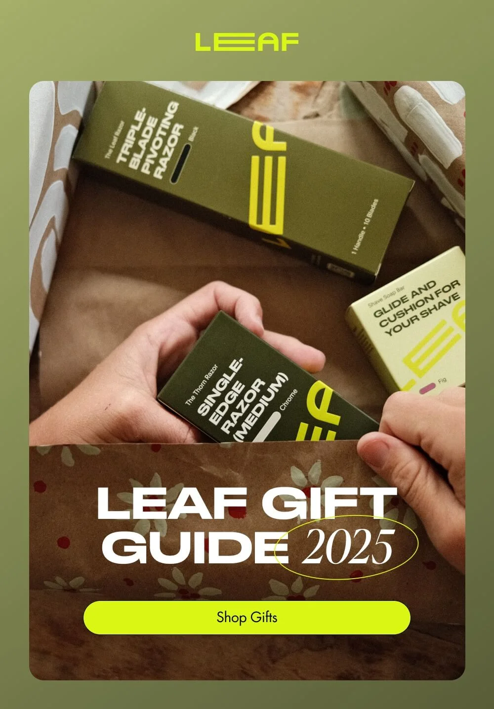 LEAF GIFT GUIDE 2025 Shop Gifts