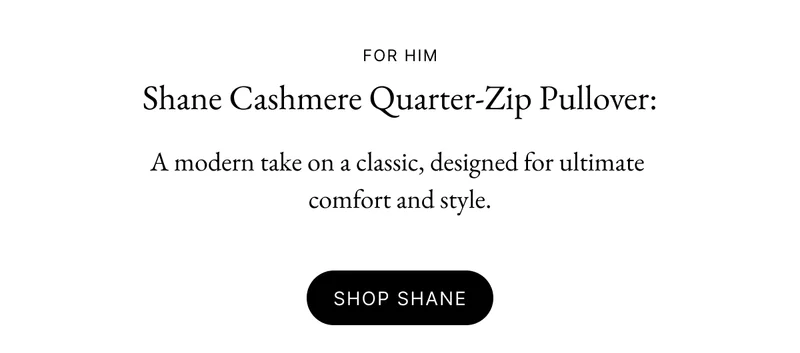 Shane Chunky Cashmere Quarter Zip Pullover
