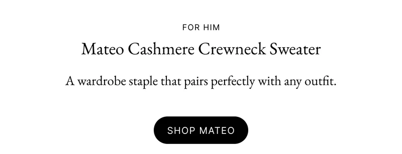 Mateo Cashmere Crewneck Sweater