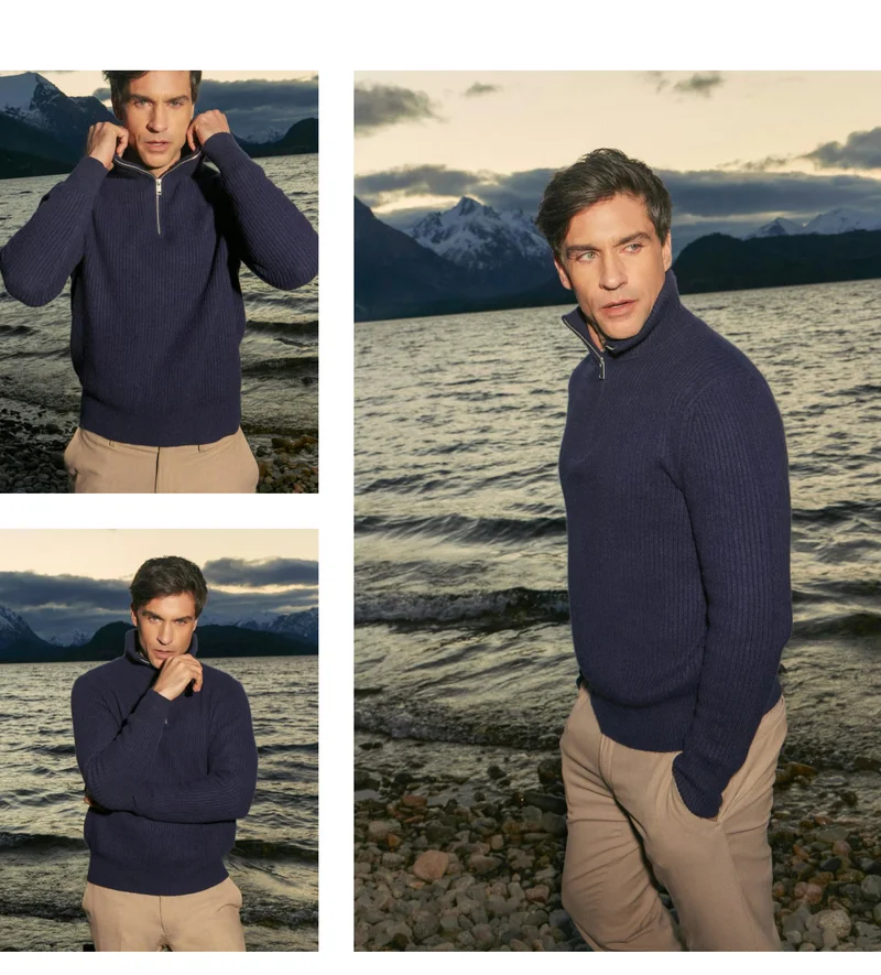 Shane Chunky Cashmere Quarter Zip Pullover