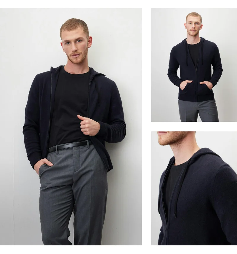 Tyler Cashmere Zip Hoodie