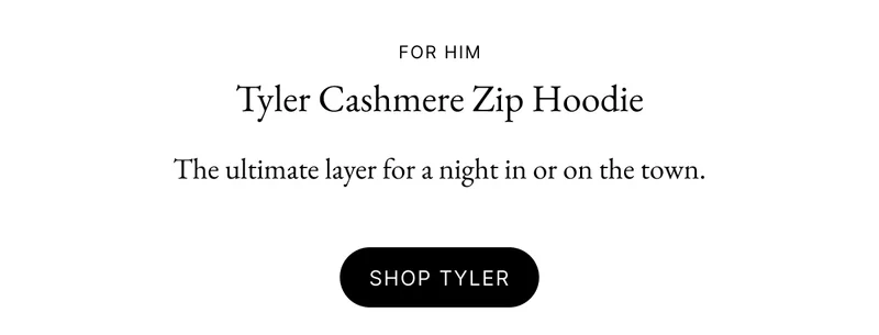 Tyler Cashmere Zip Hoodie