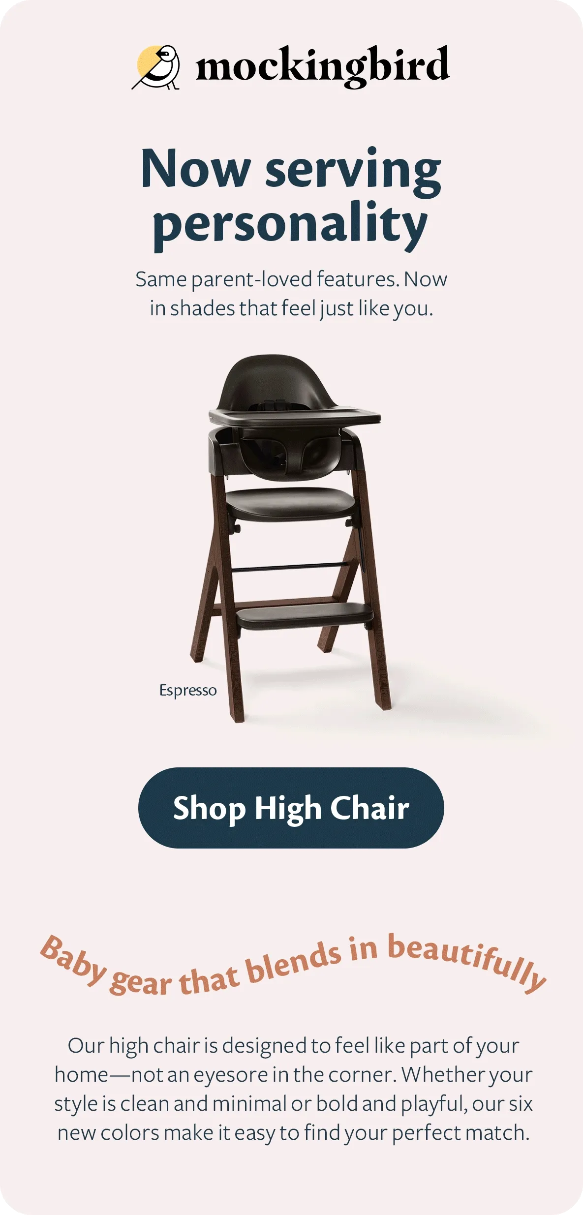 6 NEW High Chair Colors