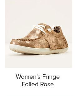 Women’s Fringe Foiled Rose