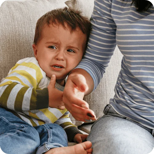 a mom with crying toddler trying to figure out how to handle toddler tantrums a mom with crying toddler trying to figure out how to handle toddler tantrums