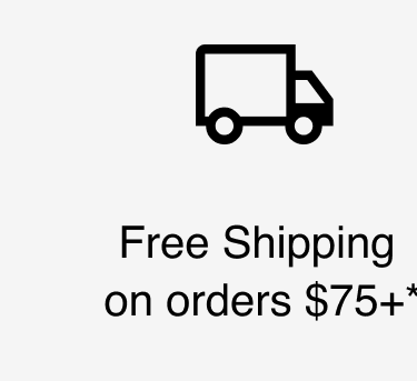 Free shipping on orders 75+