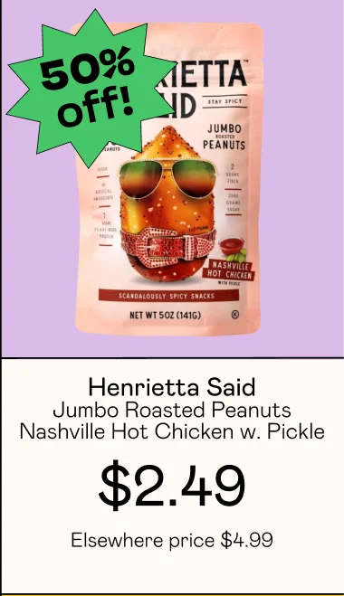 Jumbo Roasted Peanuts Nashville Hot Chicken with Pickle