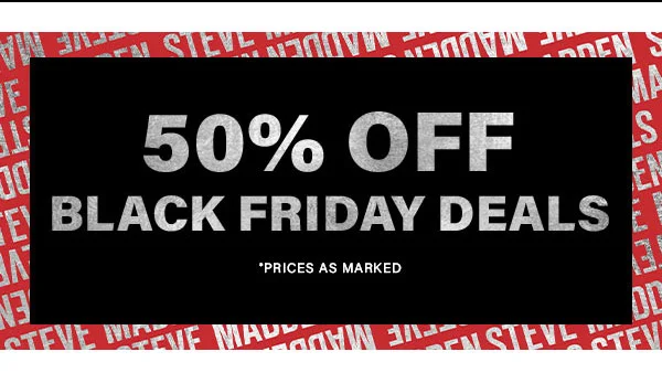 50% Off Black Friday Deals