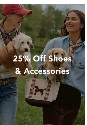 25% off shoes and accessories