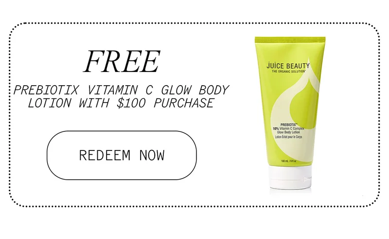 Free Prebiotix Vitamin C Glow Body Lotion with $100 Purchase