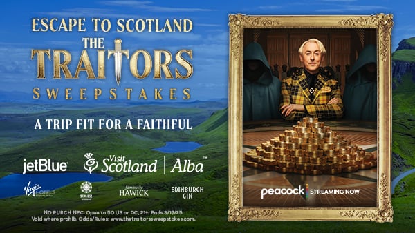 Escape to Scotland: The Traitors Sweepstakes
