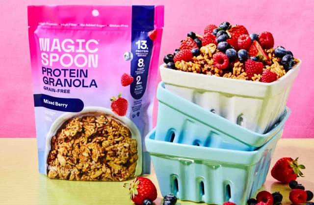We shook things up and created a high-protein, delicious granola with 2g sugar per serving!