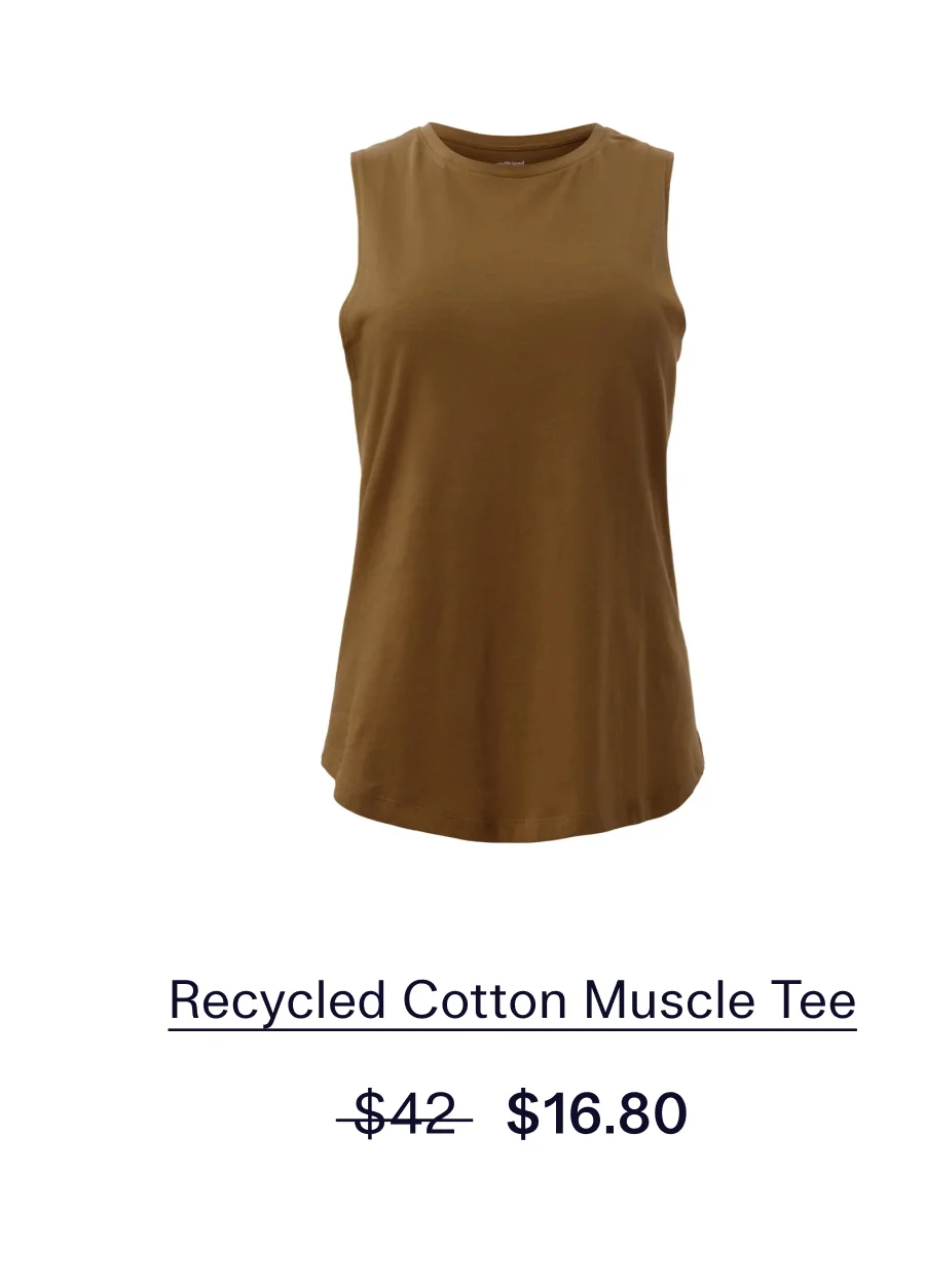 Recycled Cotton Muscle Tee
