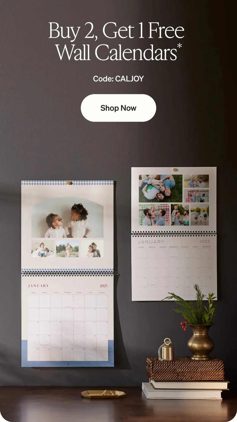 50% Off Almost Everything, Buy 2, Get 1 Free Wall Calendars, Free Shipping on Cards