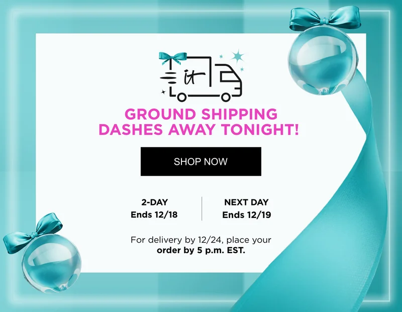 Ground Shipping Dashes Away Tonight!
