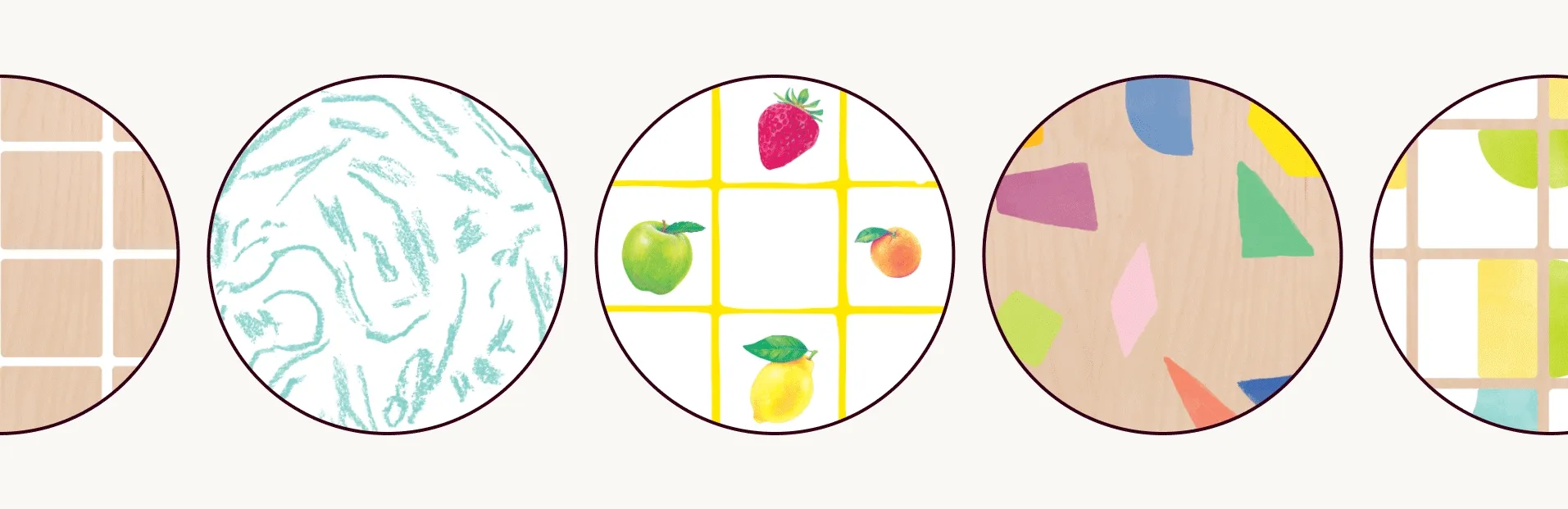 6 different patterns
