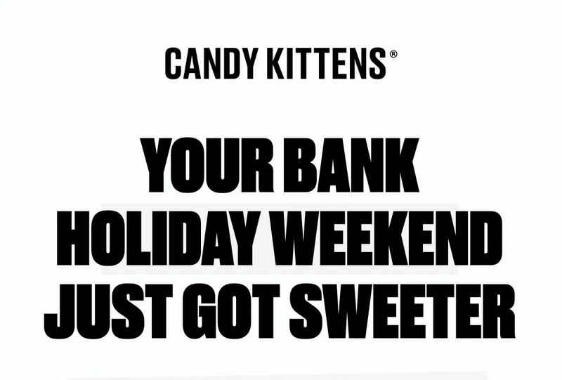 Your Bank Holiday weekend just got sweeter