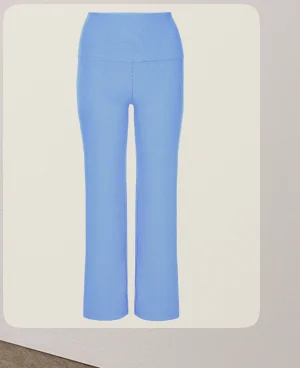 Spacedye Retro Cropped Pant in Flower Blue Heather