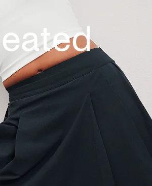 Score Pleated Skirt in Nocturnal Navy