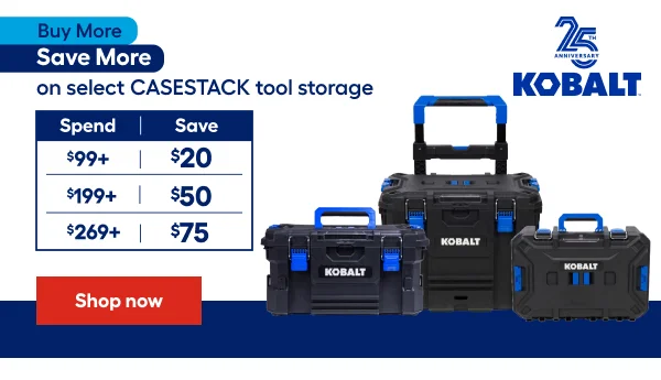 Buy More Save More on select CASESTACK tool storage.