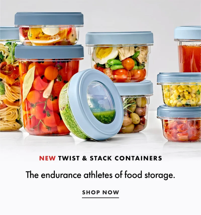 NEW Twist & Stack Containers The endurance athletes of food storage. | SHOP NOW