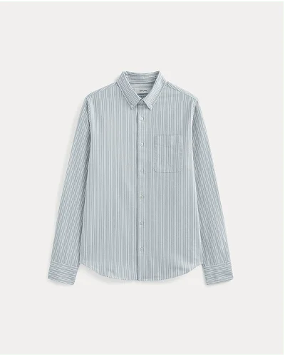 Image | The Slim Oxford Shirt | Summer Sky Stripe