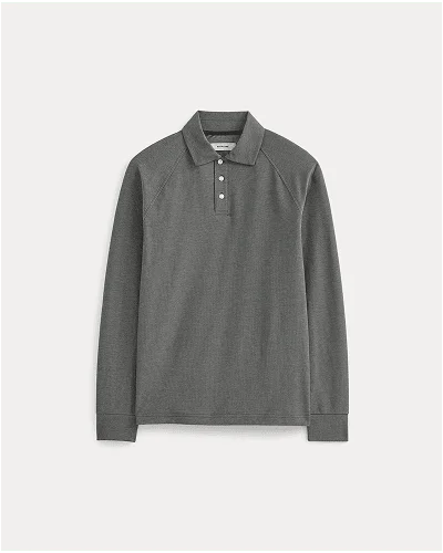 Image | Startup Raglan Polo | Black Chambray