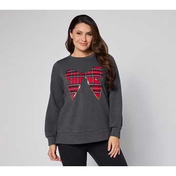 Jingle Belles by Kim Gravel Totally Tartan Holiday Sweatshirt