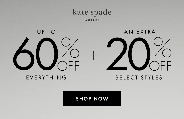 UP TO 60% OFF EVERYTHING + AN EXTRA 20% OFF SELECT STYLES