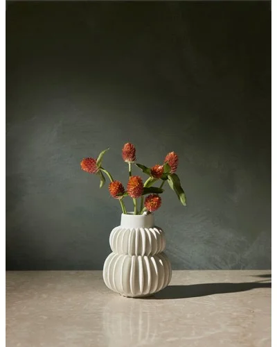 Delilah Vase - White