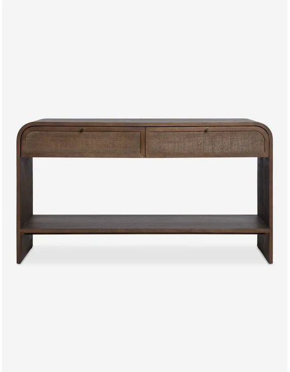 Suzette Console Table - Smoked Oak
