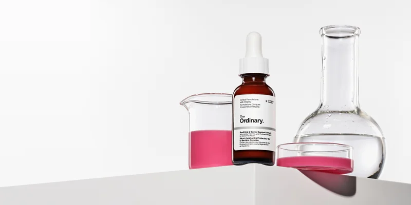 Beakers and Soothing & Barrier Support Serum