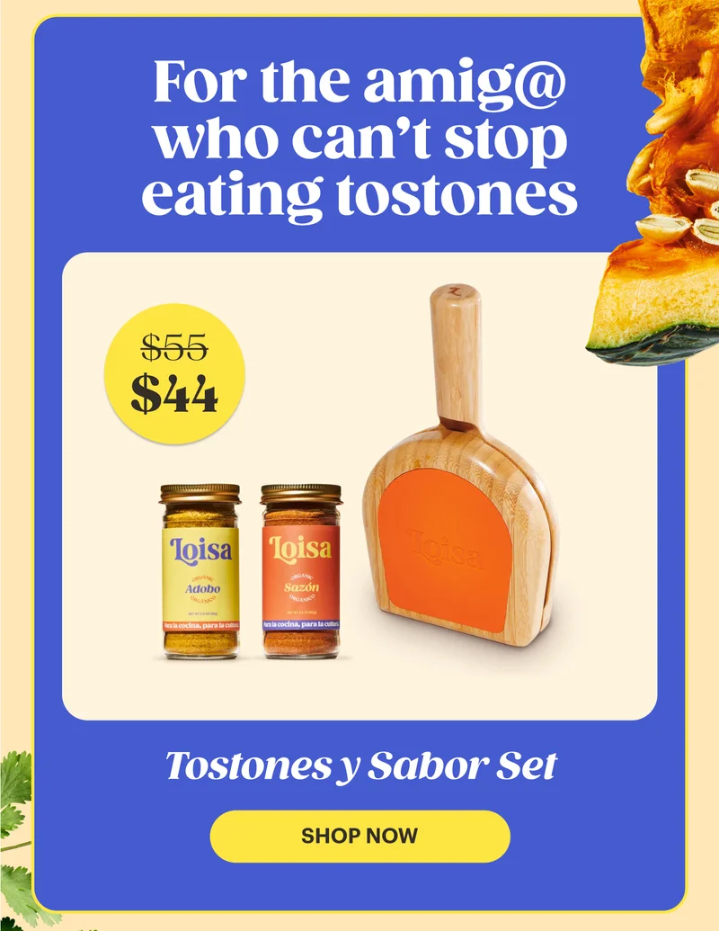 For the tostones chef in your life! Tostones y Sabor Set $55 $44 SHOP NOW