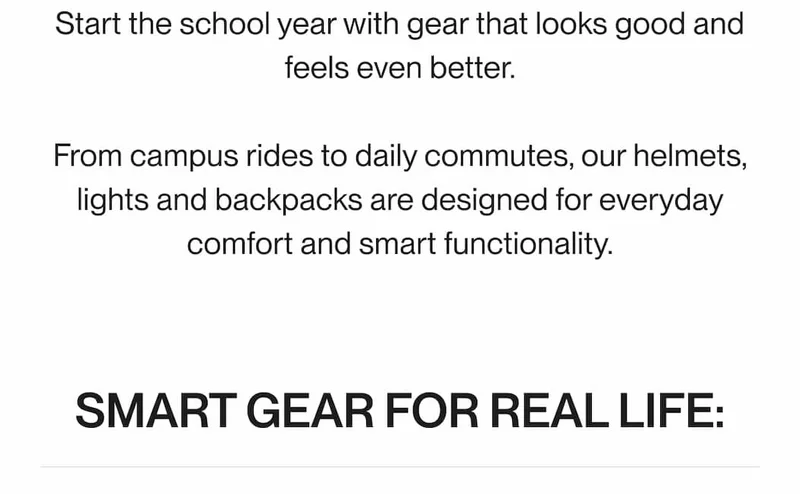 Start the school year with smart gear from UNIT 1 — helmets, lights, and backpacks designed for everyday use