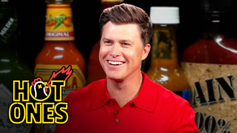 Colin Jost on Hot Ones.