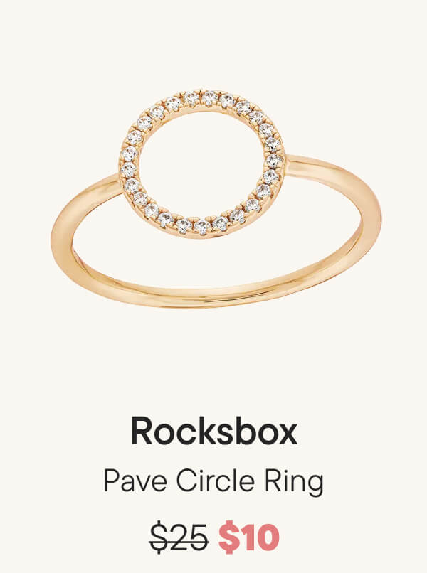 Pave Circle Ring