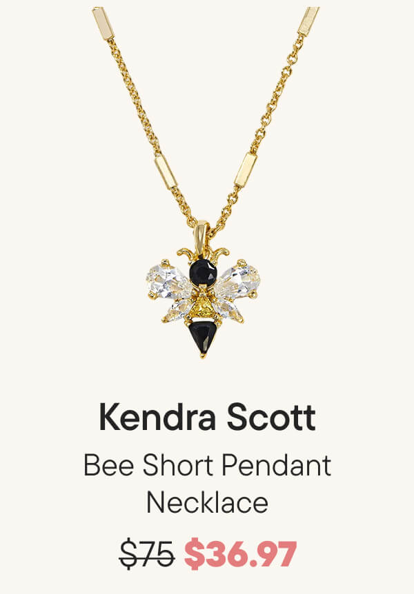 Bee Short Pendant Necklace