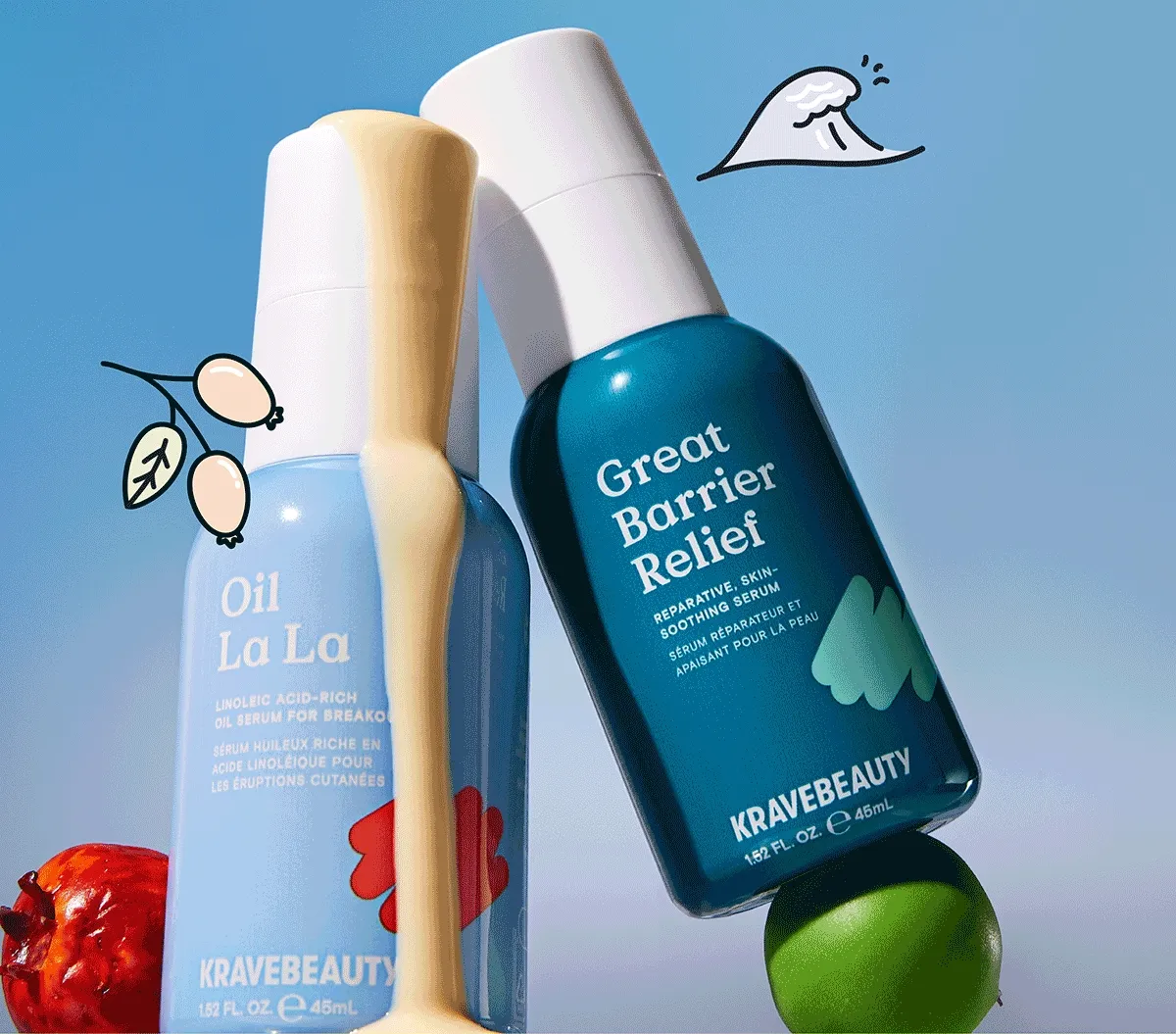 Image of the Picture Pore-Fect Duo featuring Great Barrier Relief and Oil La La