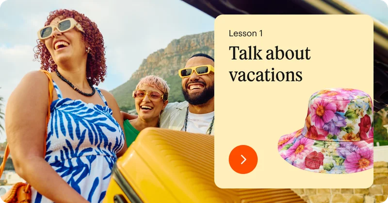 a lesson plan about vacations