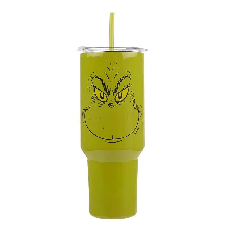 Bioworld Merchandising The Grinch Big Face 40oz Tumbler