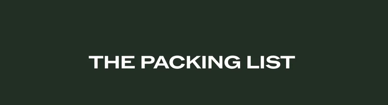 THE PACKING LIST