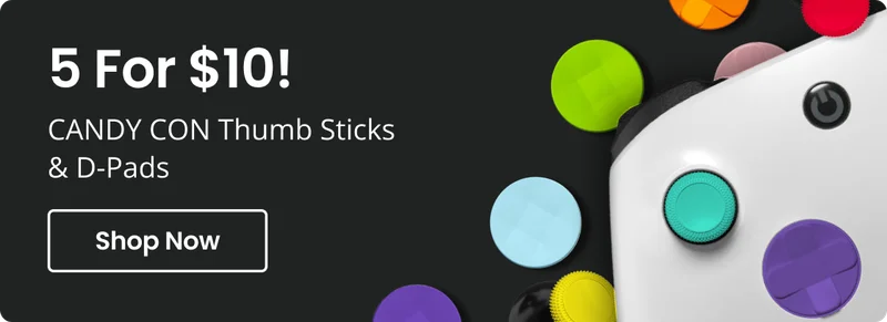 5 For $10! Candy Con Thumb Sticks & D-Pads | Shop Now