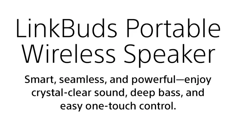 LinkBuds Portable Wireless Speaker | Smart, seamless, and powerful—enjoy crystal-clear sound, deep bass, and easy one-touch control.