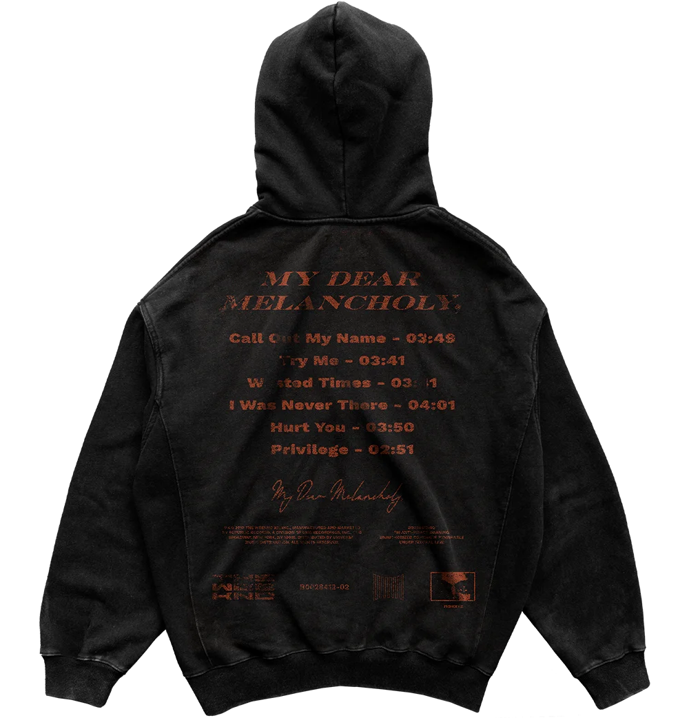 MY DEAR MELANCHOLY ZIP HOODIE
