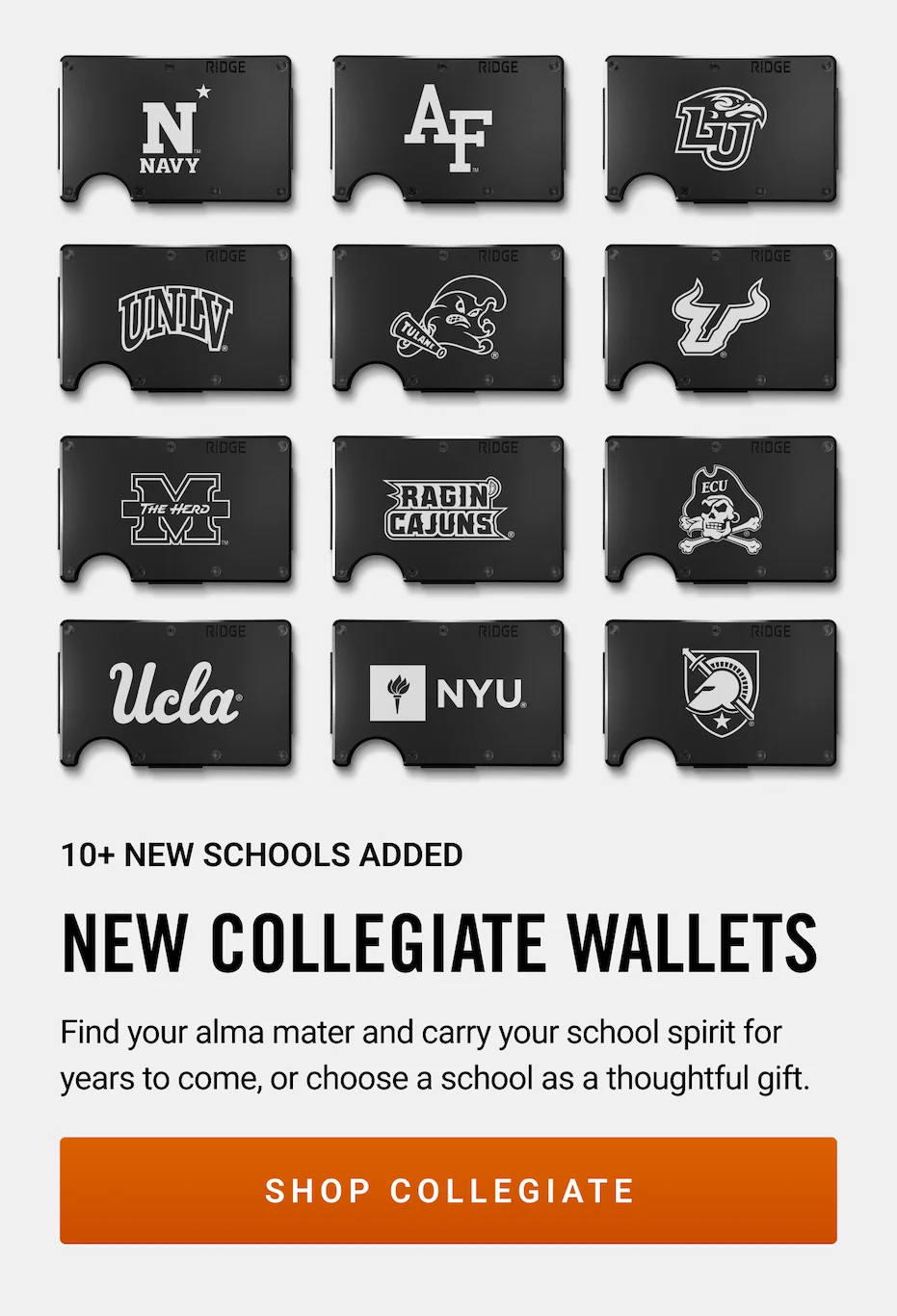 New Collegiate Wallets | 10+ New Schools Added