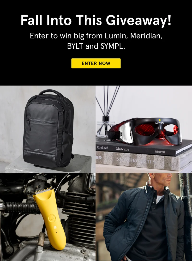 Fall Into This Giveaway! Enter to win big from Lumin, Meridian, BYLT, and SYMPL.